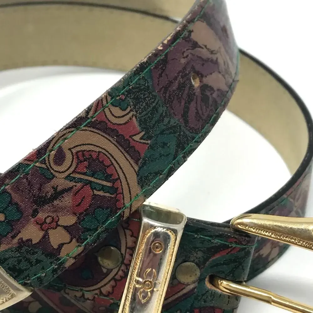 Women's Western Floral Belt Size Small Ornate